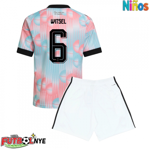 Camiseta Bélgica Axel Witsel #6 Visitante Equipación para niños Mundial 2026 manga corta (+ pantalones cortos)
